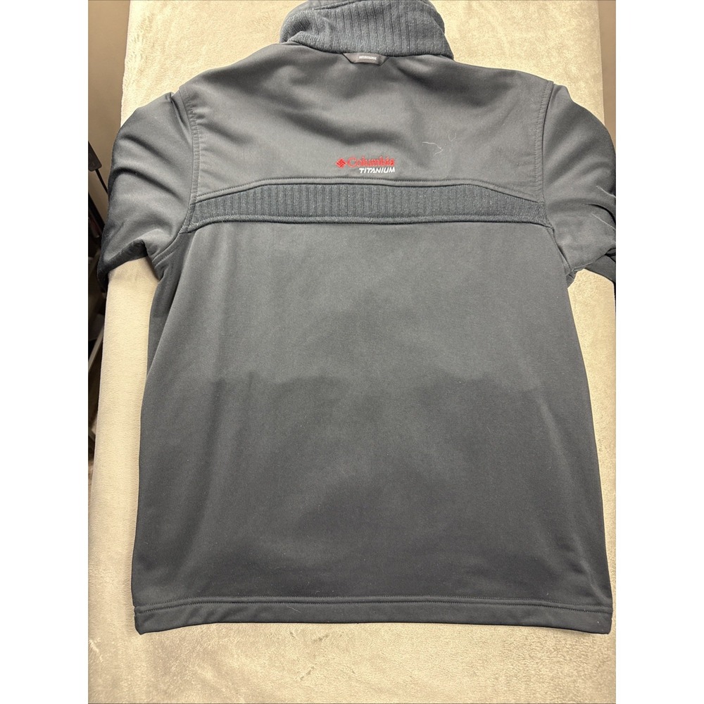 Columbia Titanium Jacket Mens Med Black/Red Fleece Full Zip Interchange Coat EUC - Picture 12 of 16